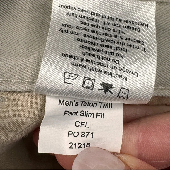Mountain Khakis Men's Teton Twill Slim Fit Pant, Light khaki - Size 33 × 32 - Picture 6 of 12